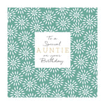 Special Auntie Green Flora Card