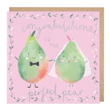 Perfect Pear Wedding Card