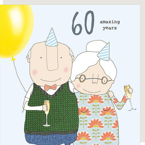 60 Amazing Years Card by Rosie
