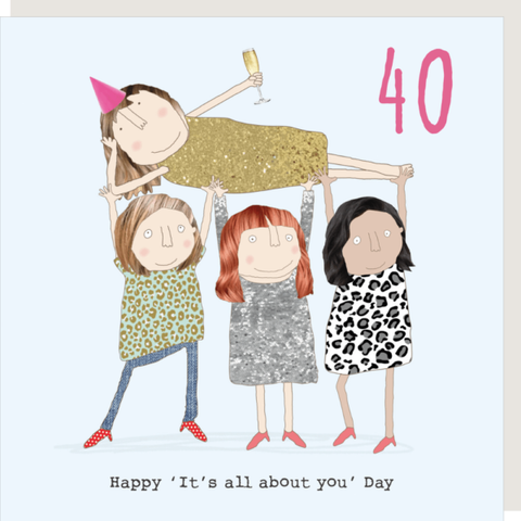 Happy Day 40 Card