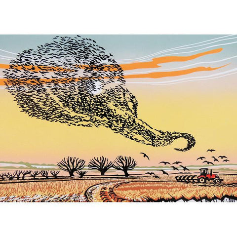 Starling Swirl Card