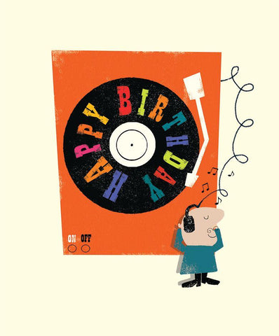 Record Birthday Card by Art File ,