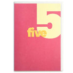 5 Pink Card