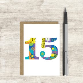 Age 15 Mini Card by Dandelion