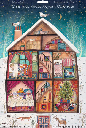 Christmas House Advent Calendar Card