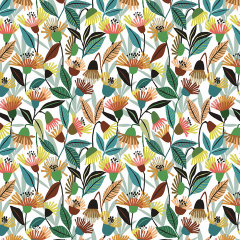 Flower Pods Wrapping Paper by Brie Harrison