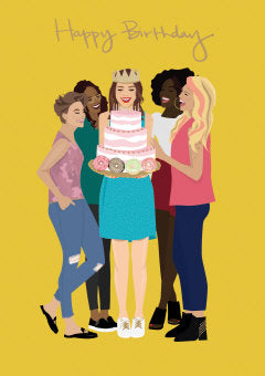 Birthday Girl Card by Roger La Borde