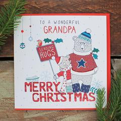 Wonderful Grandpa Christmas Card