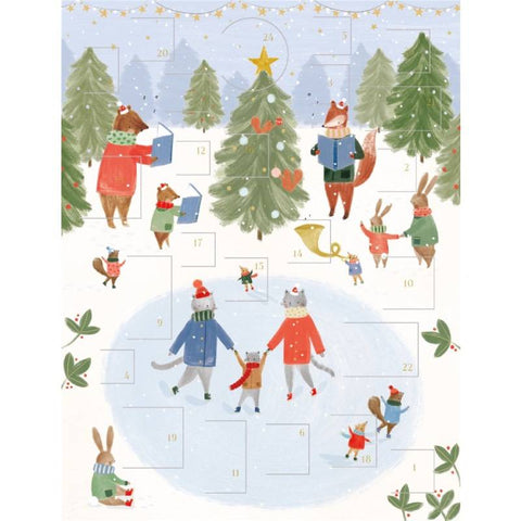 Ice Skating Animals Advent Calendar