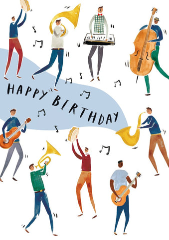 Happy Birthday Musicians Card by Art File
