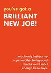 Brilliant New Job Card by Art File