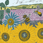 Nature Trail Sunflowers & Bees Card