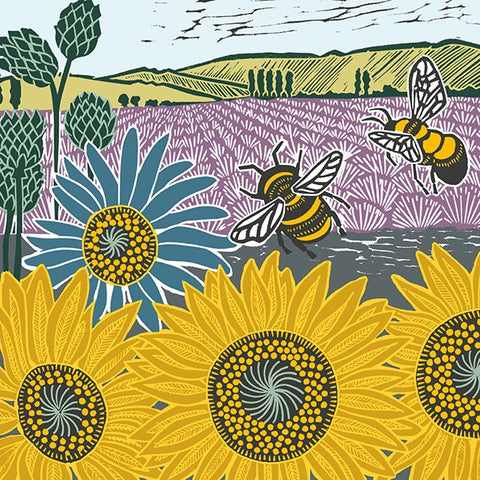 Nature Trail Sunflowers & Bees Card