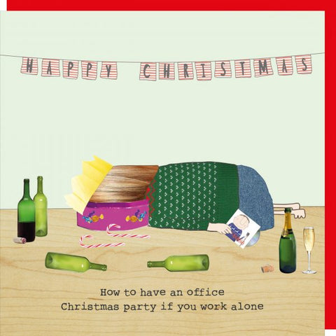 Office Party Girl Card
